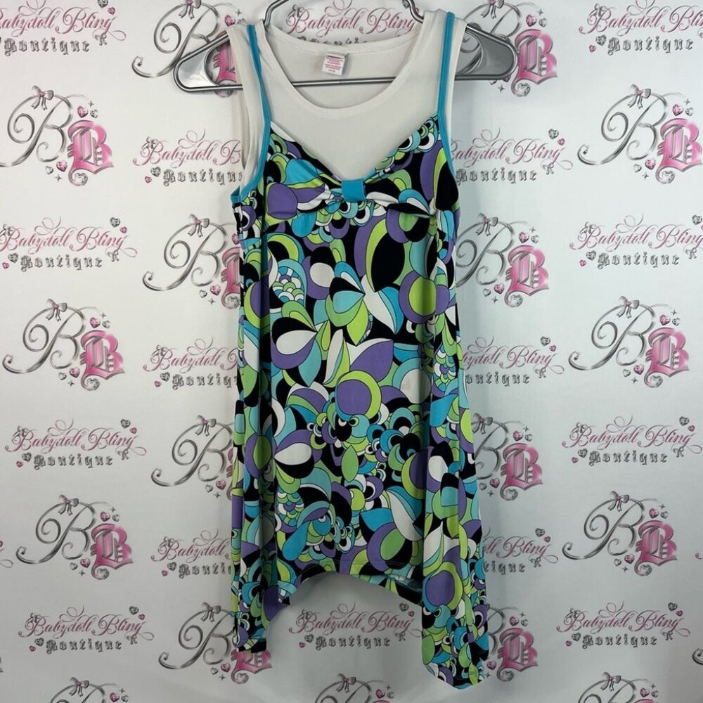 Raire tank top style asymmetrical hem fairy 🧚 Stylish Multicolor Women's Top